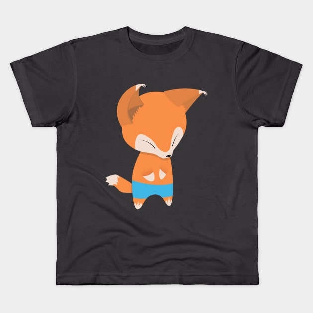 Little fox Kids T-Shirt by LeoShuichi